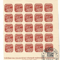 No(09)timbre-Cehoslovacia - ZIUA MARCII POSTALE CEHOSLOVACE 1937-nedantelate rar