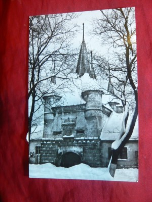Ilustrata Brasov - Poarta Ecaterina ,circulat 1966 foto