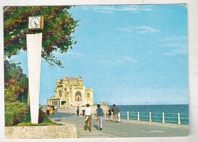bnk cp Constanta - Cazinoul si faleza - circulata - marca fixa - cod 3039/85 foto
