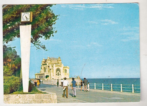 bnk cp Constanta - Cazinoul si faleza - circulata - marca fixa - cod 3039/85