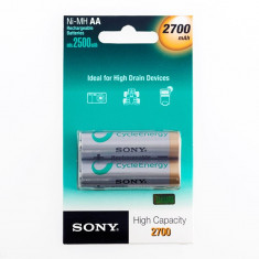 Baterii Reincarcabile Sony Ni-MH AA 2700 mA 1,2V (pachet de 2) foto