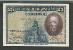 SPANIA 25 PESETAS 1928 [1] VF+ , P-74b foto