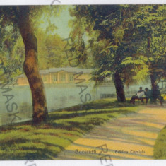 545 - BUCURESTI, Park Cismigiu - old postcard - used - 1912