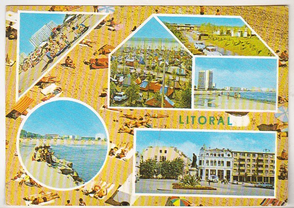 bnk cp Litoral - Vedere - circulata - marca fixa