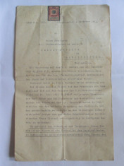 RARITATE! DOCUMENT CERNAUTI CU TIMBRU SEC(AUTOR.FINANT) SI FISCAL AUS-UNG 1911 foto