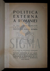 POLITICA EXTERNA A ROMANIEI, 1925 - DIMITRIE GUSTI - PREFATA foto