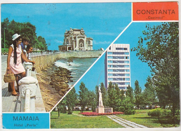 bnk cp Constanta - Cazinoul - Mamaia - Hotel Perla - circulata - marca fixa