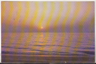 bnk cp Rasarit de soare la mare - Vedere - circulata foto