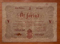 UNGARIA 5 FORINT 1848 foto