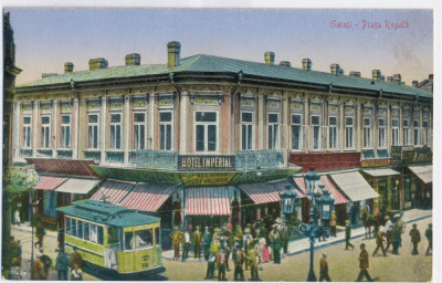 816 - GALATI, Market, Tramway, Romania - old postcard - unused foto