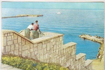bnk cp Eforie - Vedere spre largul marii - uzata foto