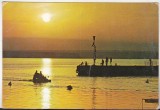 Bnk cp Mamaia - Apus de soare la Siutghiol - circulata, Printata, Constanta