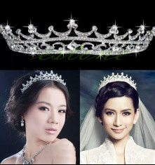 Diadema / tiara / coronita mireasa cu cristale tip Swarovski foto