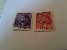 germania/boemia&amp;amp;moravia/ revolutia 1945 supratipar/ 2v. MH foto