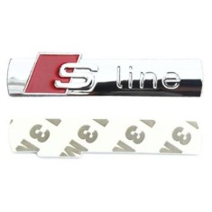 emblema audi s-line din metal culoare crom