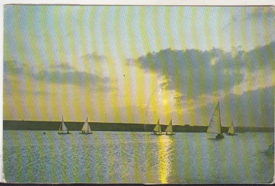 bnk cp Mamaia - Apus de soare la Siut-Ghiol - circulata foto