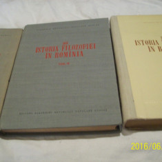 din istoria filozofiei in rominia- vol I-II-III- 1955-1960