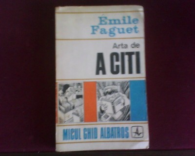 Emile Faguet Arta de a citi foto