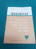 &Icirc;NDRUMĂTOR PENTRUN RECUNOAȘTEREA UNOR SOIURI &Icirc;N ȘCOLILE DE VIȚE / 1970 *