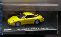 Macheta 1/43 - Porsche 911 Carrera 4 Coupe 2001 galben- KDW 711 Collection foto