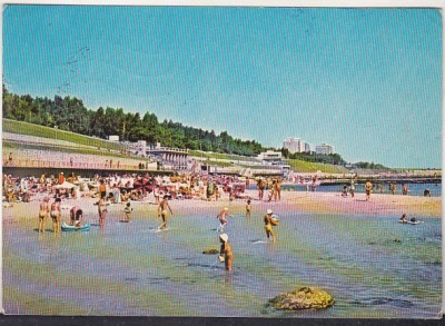 bnk cp Eforie Nord - Plaja - circulata - marca fixa foto