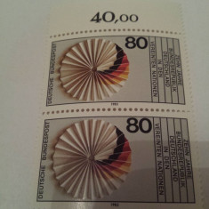germania bundepost 1983/ 4 serii MNH / bloc de 2v./si stamp
