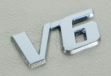 Emblema pentru masina auto V6 metalica adeziv inclus, Universal