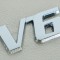 Emblema pentru masina auto V6 metalica adeziv inclus