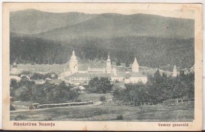 bnk cp Manastirea Neamtu - Vedere generala - necirculata - interbelica foto