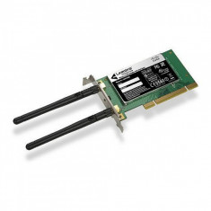 Placa retea Wi-Fi Linksys WMP600N, PCI, Dual Band 2.4- 5 Ghz, Low Profile foto