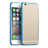 Bumper aluminiu albastru Iphone 6 Plus 5.5" + folie ecran, Auriu