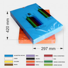 Carton A3 color 160g pentru imprimante foto