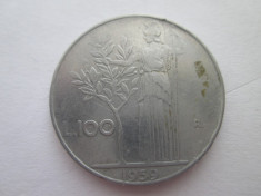 Italia 100 lire 1959 foto