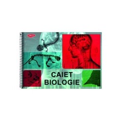 Caiet biologie A4 cu spira 24 file Daco foto