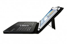 Husa cu tastatura wireless, adaptabila pt. tablete 9-10 inch (cod:ADP910) foto