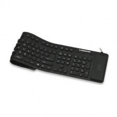 Tastatura Flexibila Manhattan USB Neagra foto