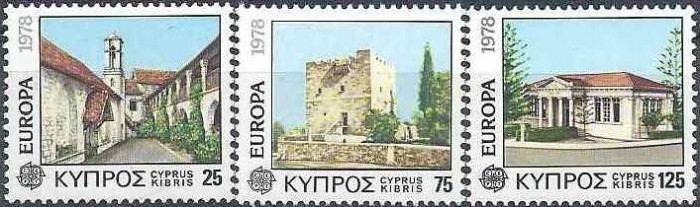 Cipru 1978 - cat.nr.479-81 neuzat,perfecta stare