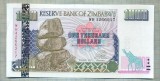 A 597 BANCNOTA-ZIMBABWE -1000 DOLLARS -ANUL2003-SERIA4266217-starea care se vede, Europa