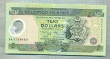 A 595 BANCNOTA-SOLOMON ISLANDS - 2 DOLLARS -ANUL(2001)-SERIA-starea care se vede
