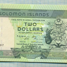 A 595 BANCNOTA-SOLOMON ISLANDS - 2 DOLLARS -ANUL(2001)-SERIA-starea care se vede