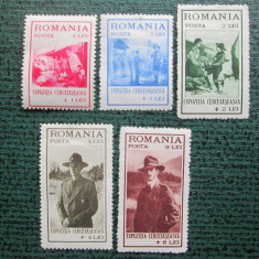 TIMBRE ROMANIA-1931-MH-SET COMPLET