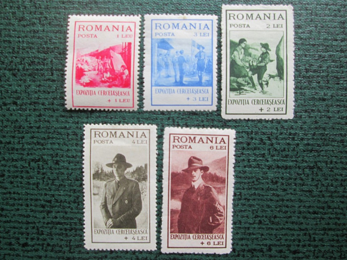 TIMBRE ROMANIA-1931-MH-SET COMPLET