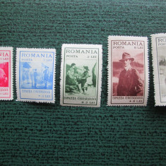 TIMBRE ROMANIA 1931-MH SET COMPLET