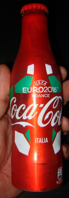Sticla Coca Cola de colectie NOU model 4 Euro 2016 ITALIA foto