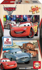 Puzzle Din Lemn Cars 2, 2X50 Piese foto