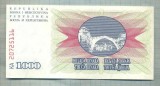 A 586 BANCNOTA-BOSNIA HERZEGOVINA-1000 DINARA-ANUL1992-SERIA-starea care se vede, Europa