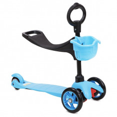 trotineta copii scooter blue multifunctionala 3 in 1 foto