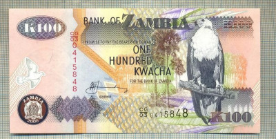 A 575 BANCNOTA-ZAMBIA -100 KWACHA -ANUL 2006 -SERIA0415848-starea care se vede foto