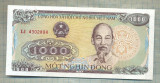 A 554 BANCNOTA- VIETNAM -1000 DONG-ANUL 1988-SERIA 4302804-starea care se vede, Europa