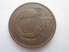 Irlanda 1 pence 1971 foto